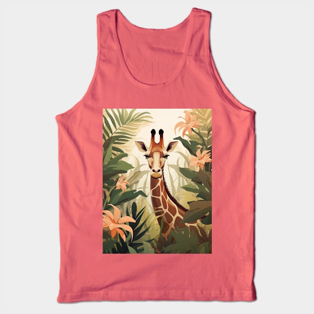 Giraffe in the Jungle Tank Top by JunkyDotCom